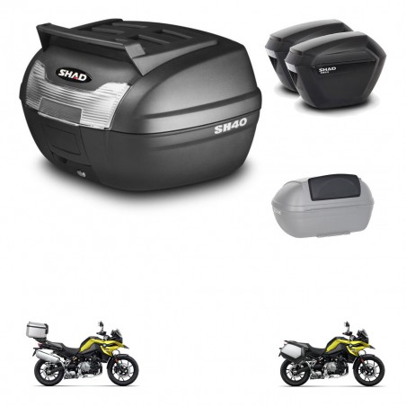 SHAD SH23 suitcases + mounting bracket SH40 trunk top grill accessories KIT-460980