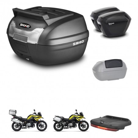 SHAD Maletas sh23 + soporte montaje baul SH40 parrilla superior accesorios KIT-460982