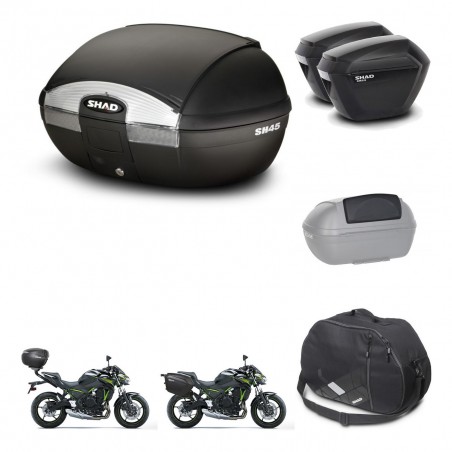 SHAD Maletas sh23 + soporte montaje baul SH45 accesorios KIT-460986