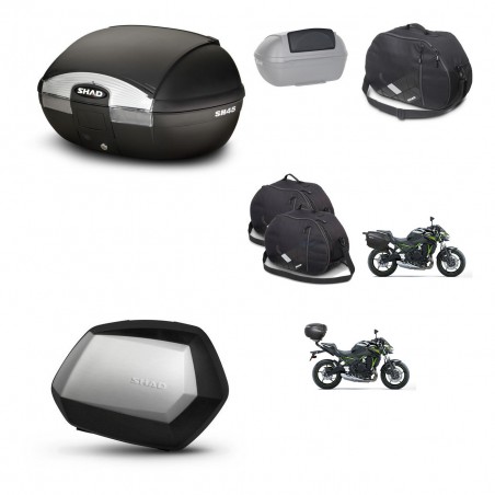 SHAD SH35 PREMIUM suitcases + mounting bracket SH45 trunk accessories KIT-460988