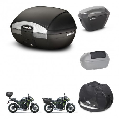 SHAD Maletas sh23 alu + soporte montaje baul SH45 accesorios KIT-460989