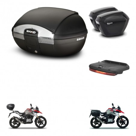 SHAD SH23 suitcases + mounting bracket SH45 trunk accessories KIT-460998