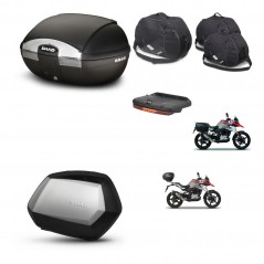 SHAD Maletas SH35 PREMIUM + soporte montaje baul SH45 accesorios KIT-461012