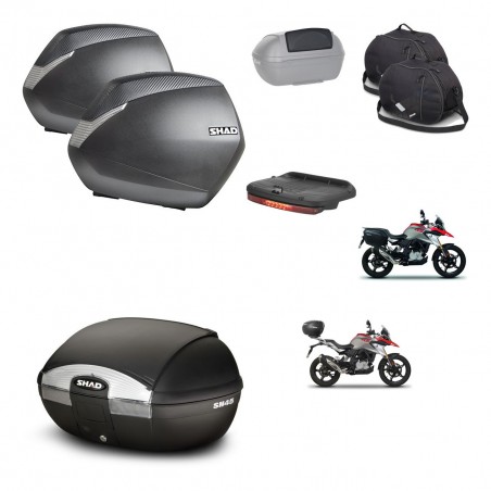 SHAD SH45 trunk + mounting bracket SH36 suitcases accessories KIT-461021