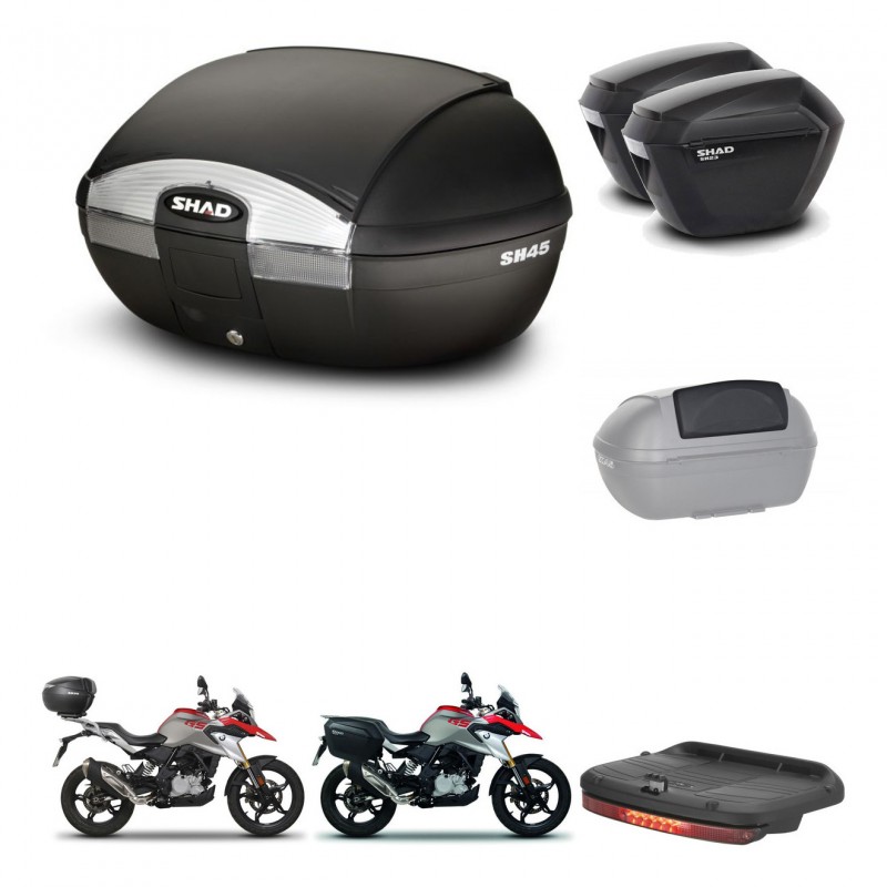 SHAD SH23 suitcases + mounting bracket SH45 trunk accessories KIT-461022