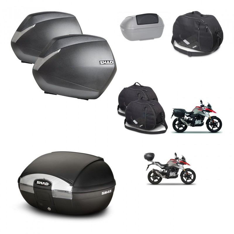 SHAD SH45 trunk + mounting bracket SH36 suitcases accessories KIT-461027