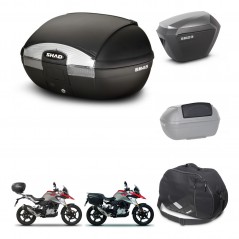 SHAD Maletas sh23 alu + soporte montaje baul SH45 accesorios KIT-461031