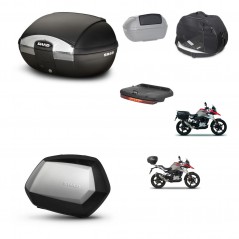 SHAD SH35 PREMIUM suitcases + mounting bracket SH45 trunk accessories KIT-461035