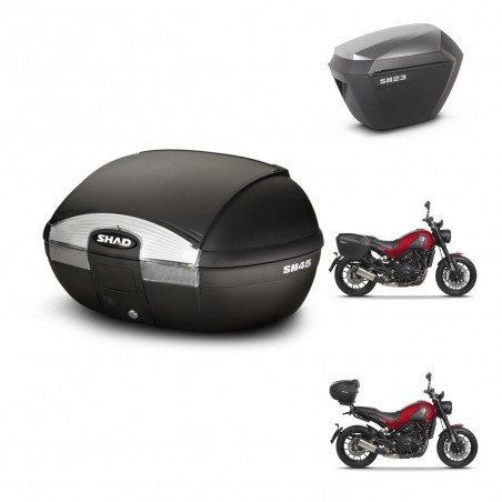 SHAD Maletas sh23 alu + soporte montaje baul SH45 KIT-461043