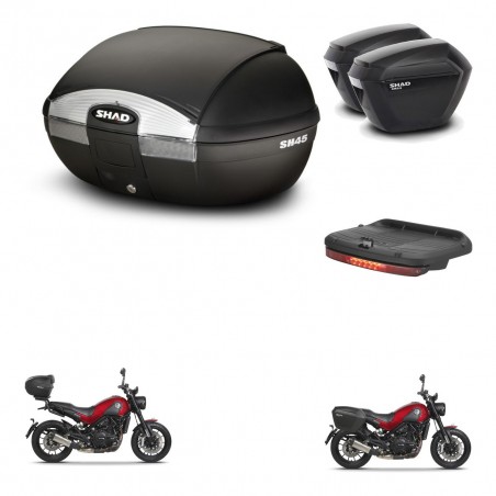 SHAD Maletas sh23 + soporte montaje baul SH45 accesorios KIT-461046