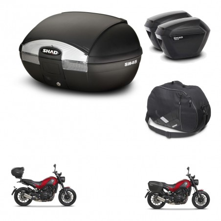 SHAD Maletas sh23 + soporte montaje baul SH45 accesorios KIT-461052