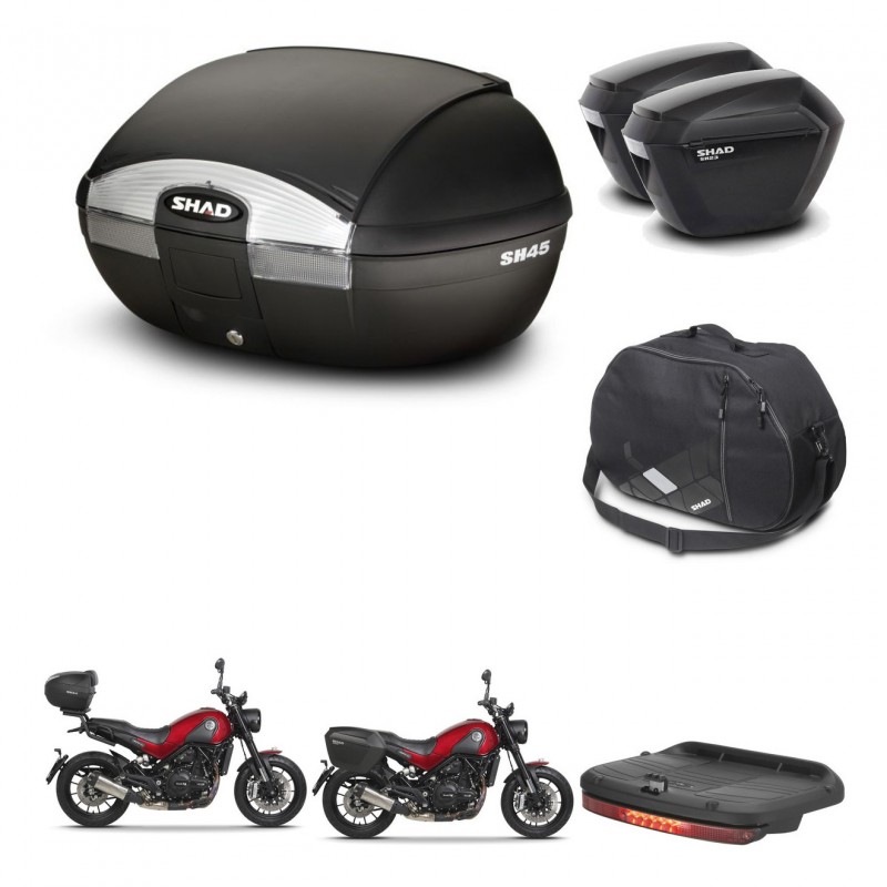 SHAD Maletas sh23 + soporte montaje baul SH45 accesorios KIT-461058