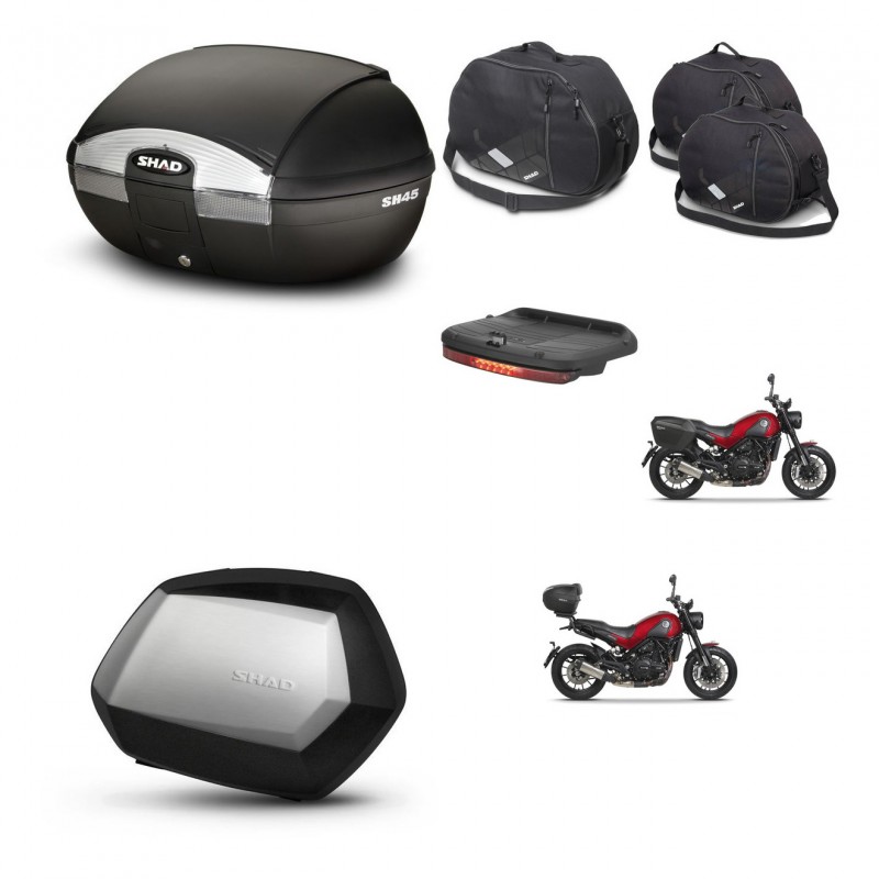 SHAD SH35 PREMIUM suitcases + mounting bracket SH45 trunk accessories KIT-461060