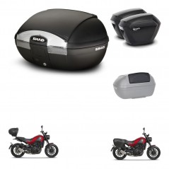 SHAD Maletas sh23 + soporte montaje baul SH45 accesorios KIT-461064