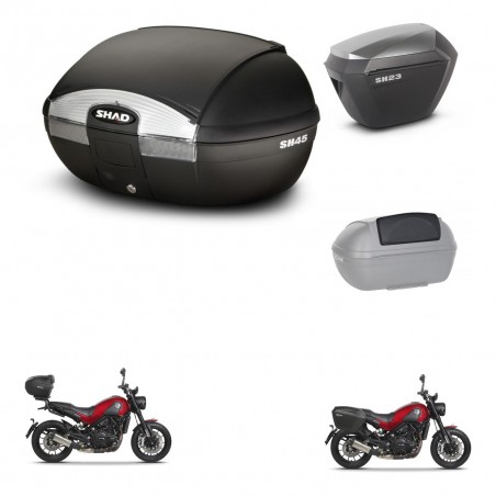 SHAD Maletas sh23 alu + soporte montaje baul SH45 accesorios KIT-461067