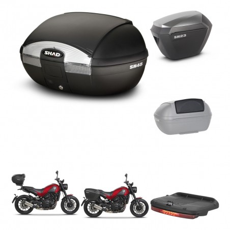 SHAD Maletas sh23 alu + soporte montaje baul SH45 accesorios KIT-461073