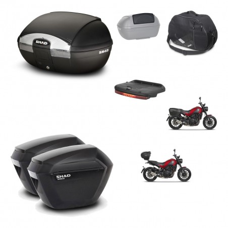 SHAD Maletas sh23 + soporte montaje baul SH45 accesorios KIT-461082