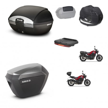 SHAD Maletas sh23 alu + soporte montaje baul SH45 accesorios KIT-461085