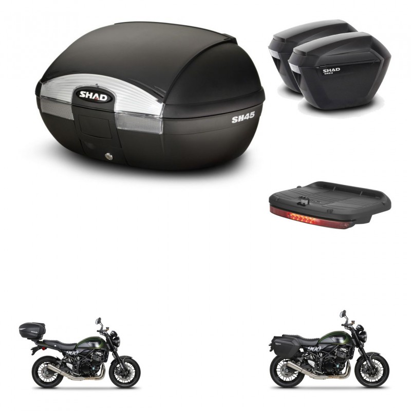 SHAD Maletas sh23 + soporte montaje baul SH45 accesorios KIT-461094