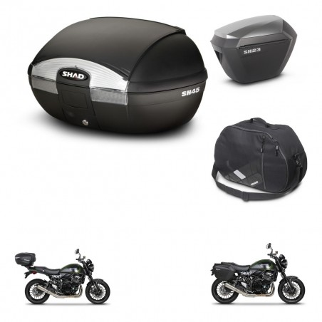 SHAD Maletas sh23 alu + soporte montaje baul SH45 accesorios KIT-461103