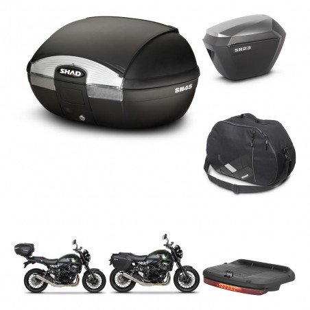 SHAD Maletas sh23 alu + soporte montaje baul SH45 accesorios KIT-461109