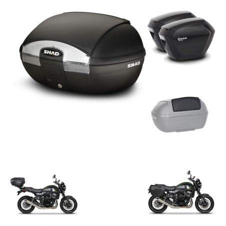 SHAD Maletas sh23 + soporte montaje baul SH45 accesorios KIT-461112