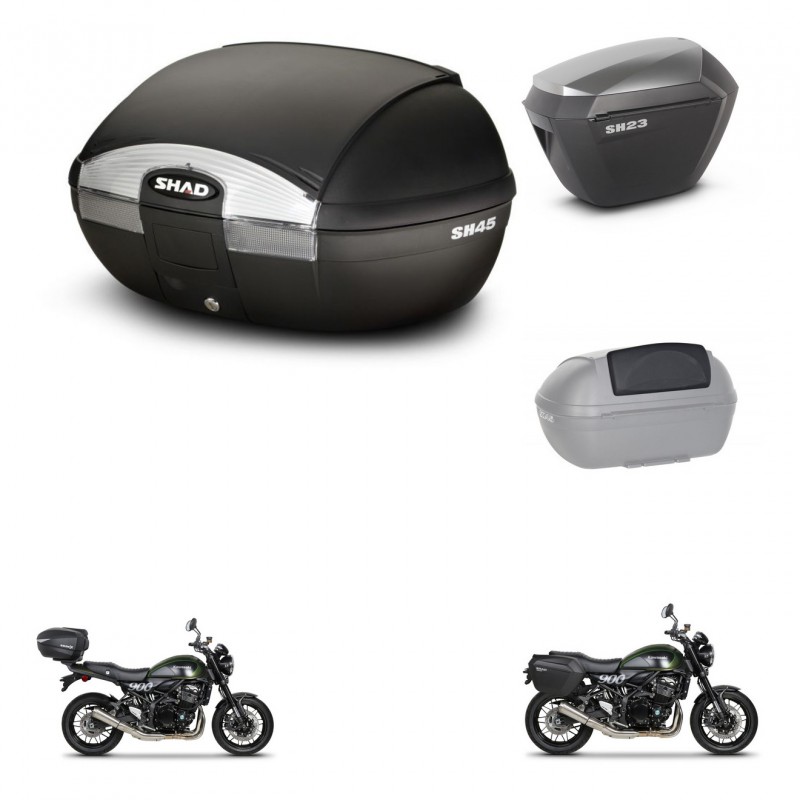 SHAD Maletas sh23 alu + soporte montaje baul SH45 accesorios KIT-461115
