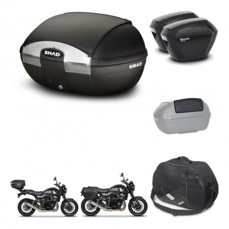SHAD Maletas sh23 + soporte montaje baul SH45 accesorios KIT-461124