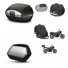 SHAD SH35 PREMIUM suitcases + mounting bracket SH45 trunk accessories KIT-461126
