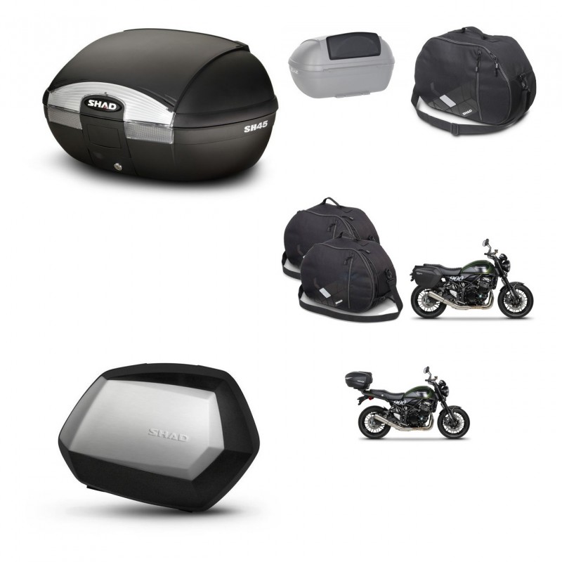 SHAD SH35 PREMIUM suitcases + mounting bracket SH45 trunk accessories KIT-461126
