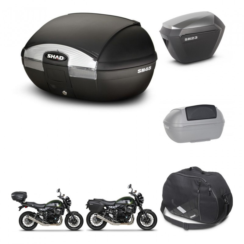 SHAD Maletas sh23 alu + soporte montaje baul SH45 accesorios KIT-461127