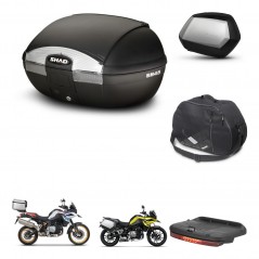 SHAD Maletas SH35 PREMIUM + soporte montaje baul SH45 accesorios KIT-461155