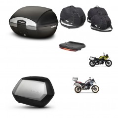 SHAD SH35 PREMIUM suitcases + mounting bracket SH45 trunk accessories KIT-461156