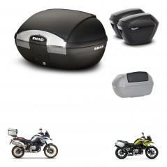 SHAD SH23 suitcases + mounting bracket SH45 trunk accessories KIT-461160