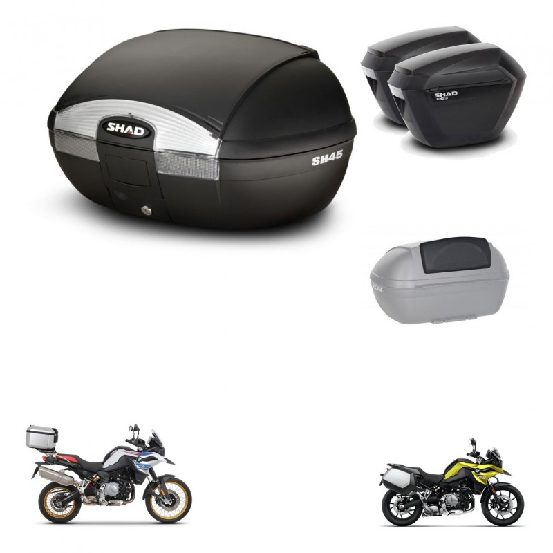 SHAD SH23 suitcases + mounting bracket SH45 trunk accessories KIT-461160
