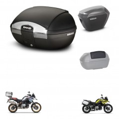 SHAD SH23 alu suitcases + mounting bracket SH45 trunk accessories KIT-461163