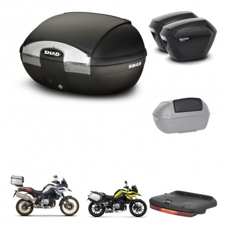 SHAD Maletas sh23 + soporte montaje baul SH45 accesorios KIT-461166