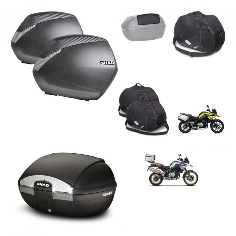 SHAD SH45 trunk + mounting bracket SH36 suitcases accessories KIT-461171