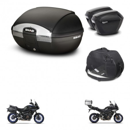SHAD Maletas sh23 + soporte montaje baul SH45 accesorios KIT-461196