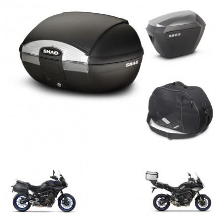 SHAD Maletas sh23 alu + soporte montaje baul SH45 accesorios KIT-461199