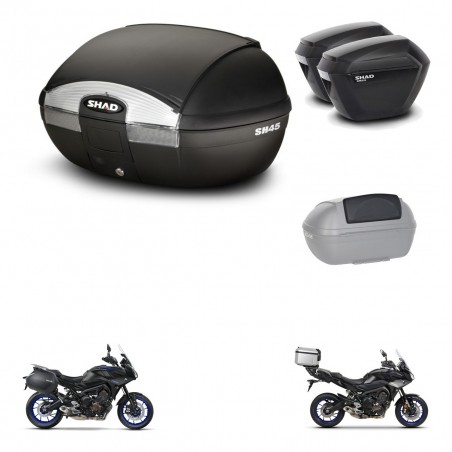 SHAD Maletas sh23 + soporte montaje baul SH45 accesorios KIT-461208