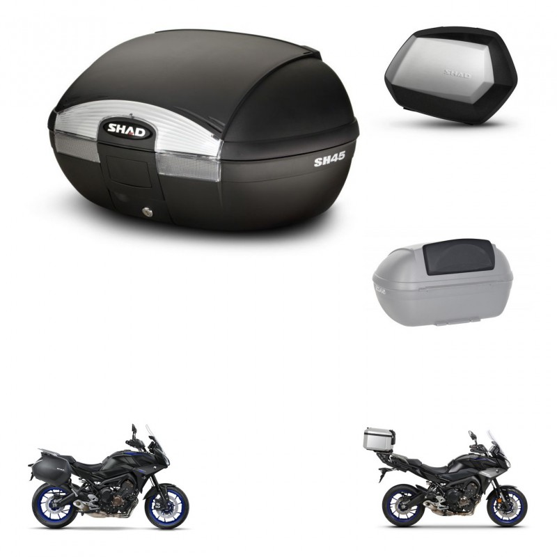 SHAD SH35 PREMIUM suitcases + mounting bracket SH45 trunk accessories KIT-461209