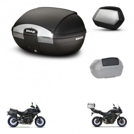 SHAD Maletas SH35 PREMIUM + soporte montaje baul SH45 accesorios KIT-461209