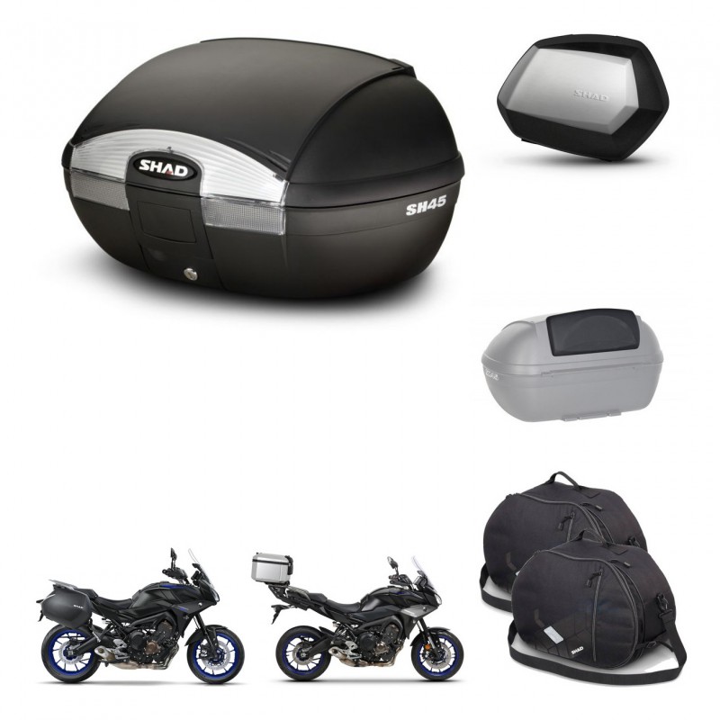 SHAD SH35 PREMIUM suitcases + mounting bracket SH45 trunk accessories KIT-461210