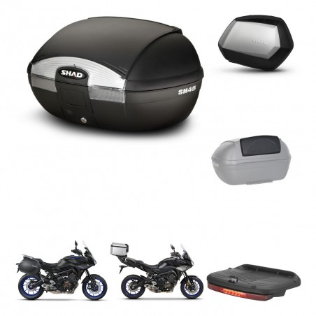 SHAD Maletas SH35 PREMIUM + soporte montaje baul SH45 accesorios KIT-461215