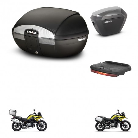 SHAD Maletas sh23 alu + soporte montaje baul SH45 accesorios KIT-461241