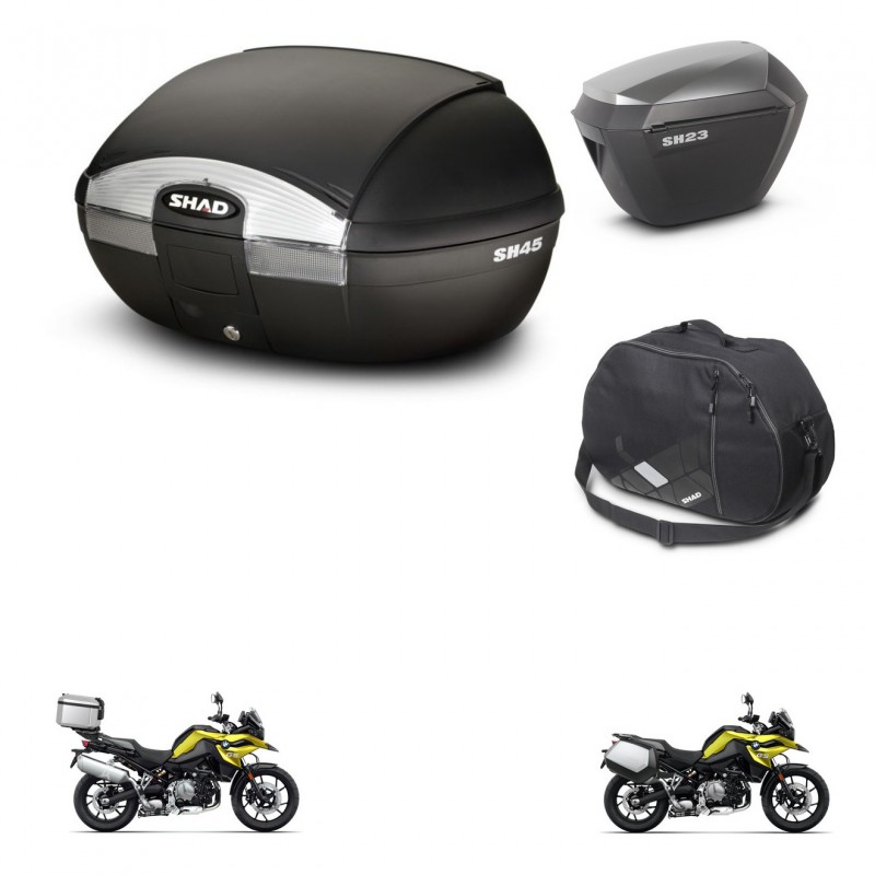 SHAD Maletas sh23 alu + soporte montaje baul SH45 accesorios KIT-461247