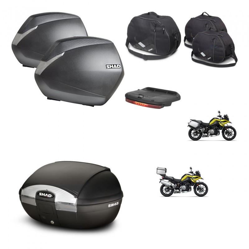 SHAD SH45 trunk + mounting bracket SH36 suitcases accessories KIT-461249