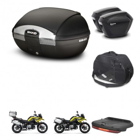 SHAD Maletas sh23 + soporte montaje baul SH45 accesorios KIT-461250