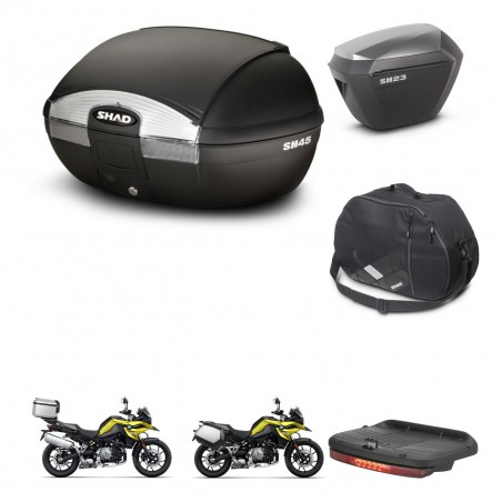 SHAD Maletas sh23 alu + soporte montaje baul SH45 accesorios KIT-461253